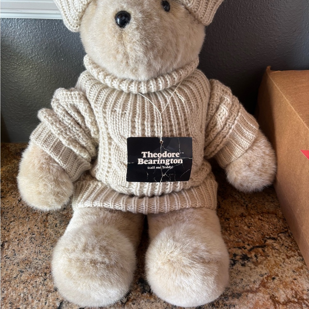 Theodore Barrington Bear plush vintage collectible with tags